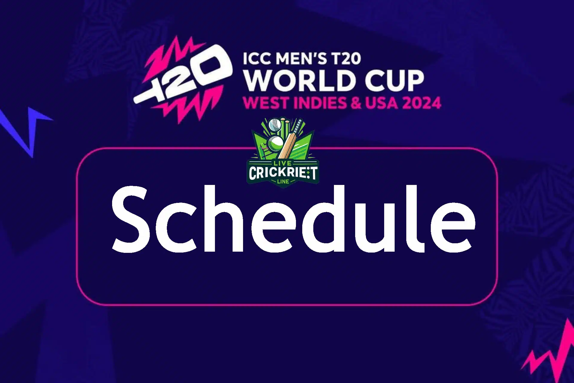 T20 World Cup 2024 Schedule